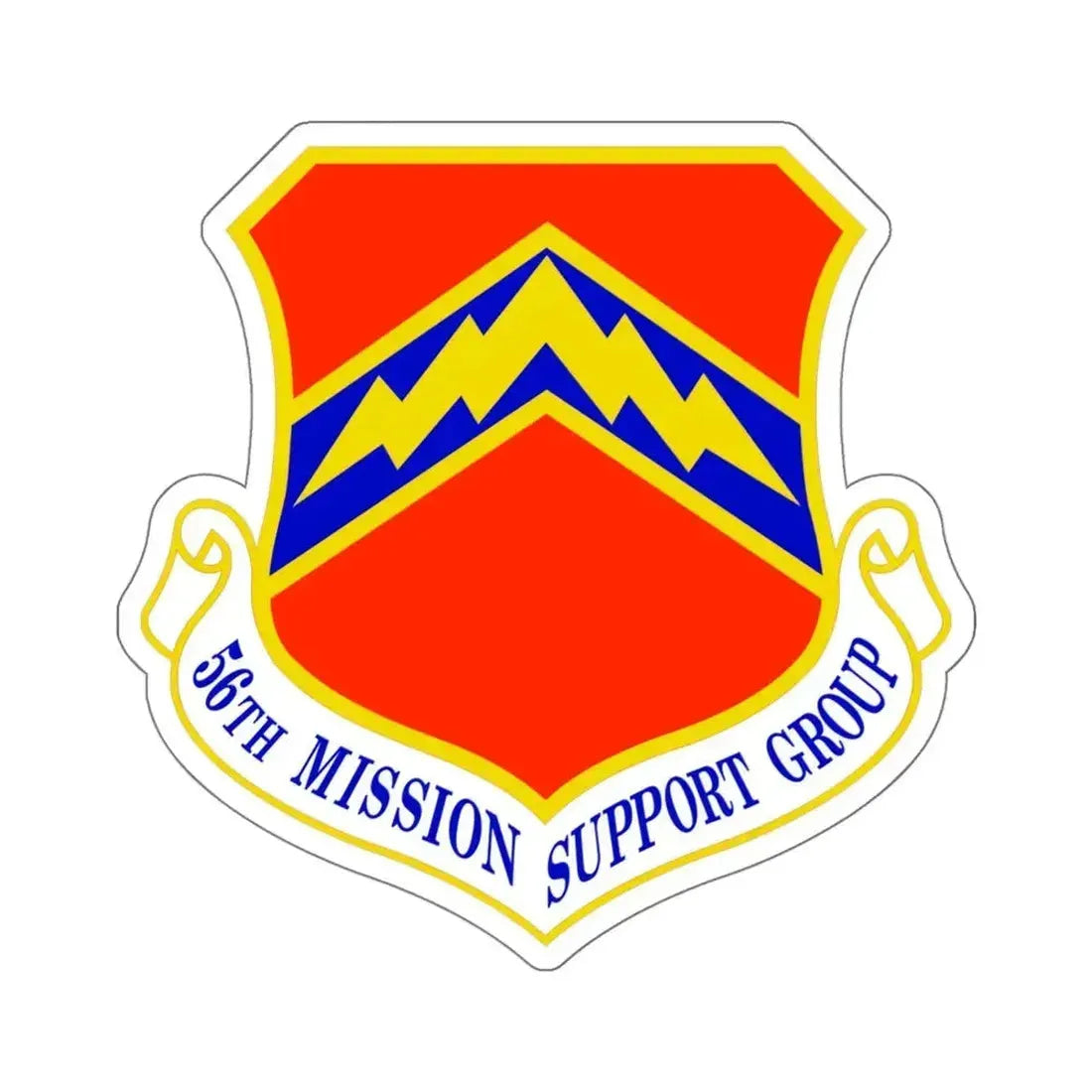 56th Mission Support Group (U.S. Air Force) STICKER Vinyl Kiss-Cut Decal 6 Inch White - The Sticker Space