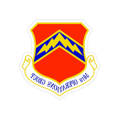 56th Operations Group (U.S. Air Force) REVERSE PRINT Transparent STICKER-3" × 3"-The Sticker Space