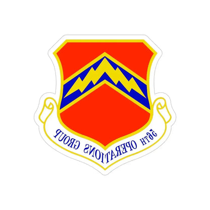 56th Operations Group (U.S. Air Force) REVERSE PRINT Transparent Die-Cut STICKER - The Sticker Space