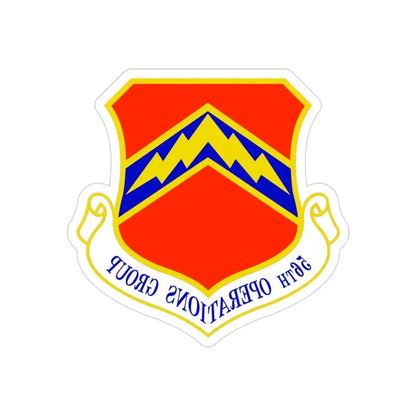 56th Operations Group (U.S. Air Force) REVERSE PRINT Transparent Die-Cut STICKER - The Sticker Space