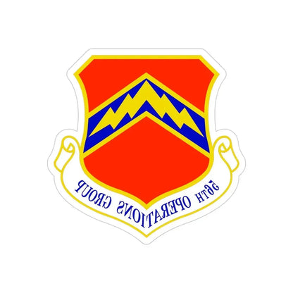56th Operations Group (U.S. Air Force) REVERSE PRINT Transparent Die-Cut STICKER - The Sticker Space