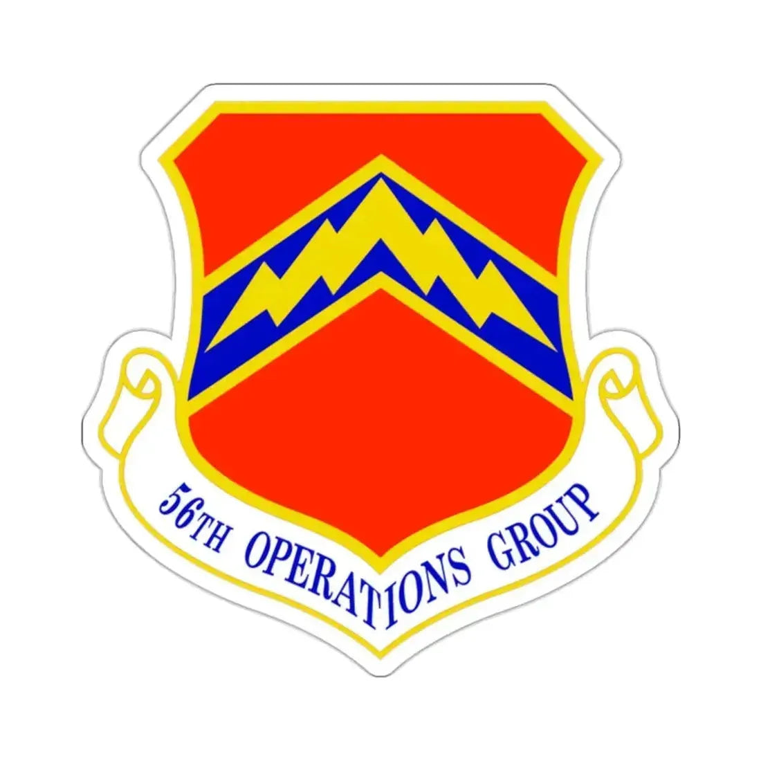 56th Operations Group (U.S. Air Force) STICKER Vinyl Kiss-Cut Decal 2 Inch White - The Sticker Space