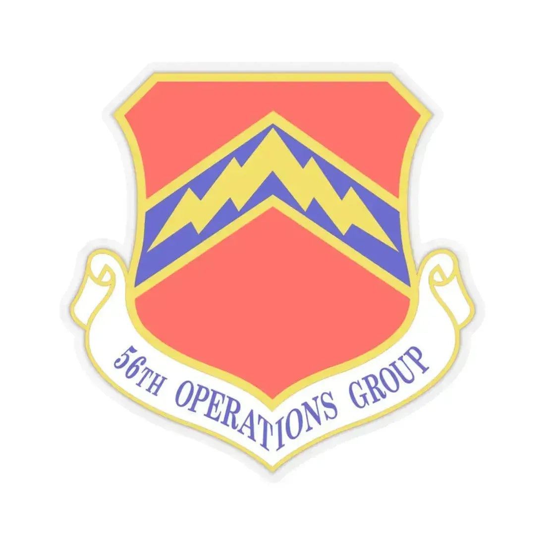 56th Operations Group (U.S. Air Force) STICKER Vinyl Kiss-Cut Decal 4 Inch Transparent - The Sticker Space
