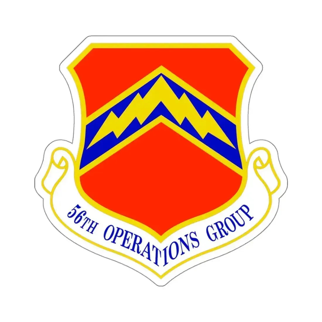 56th Operations Group (U.S. Air Force) STICKER Vinyl Kiss-Cut Decal 4 Inch White - The Sticker Space