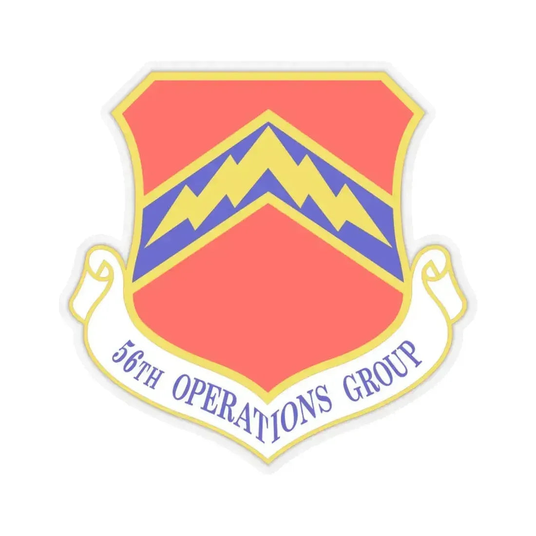 56th Operations Group (U.S. Air Force) STICKER Vinyl Kiss-Cut Decal 6 Inch Transparent - The Sticker Space