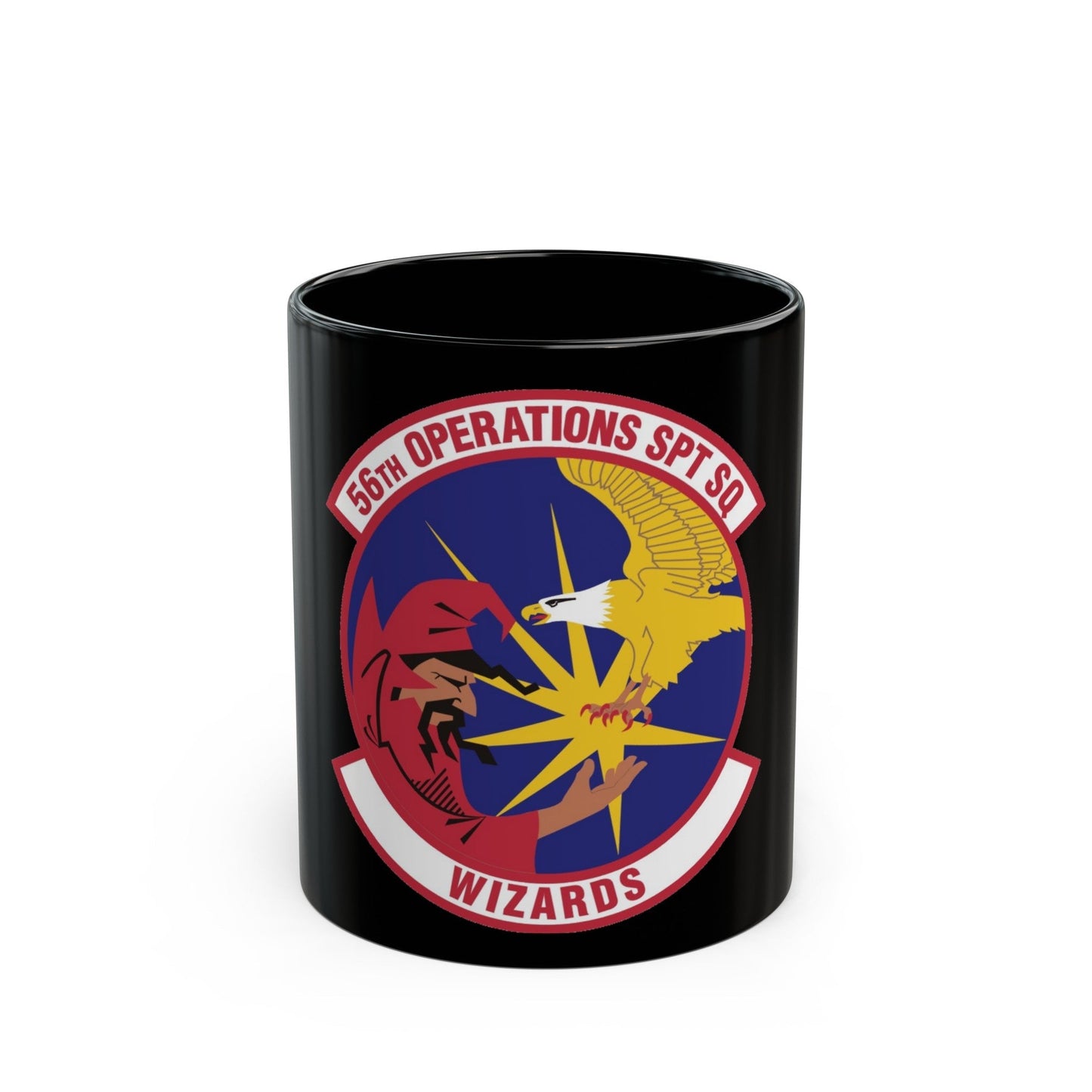 56th Operations Support Squadron (U.S. Air Force) Black Coffee Mug-11oz-The Sticker Space