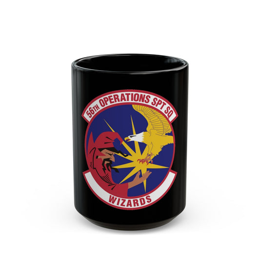 56th Operations Support Squadron (U.S. Air Force) Black Coffee Mug-15oz-The Sticker Space