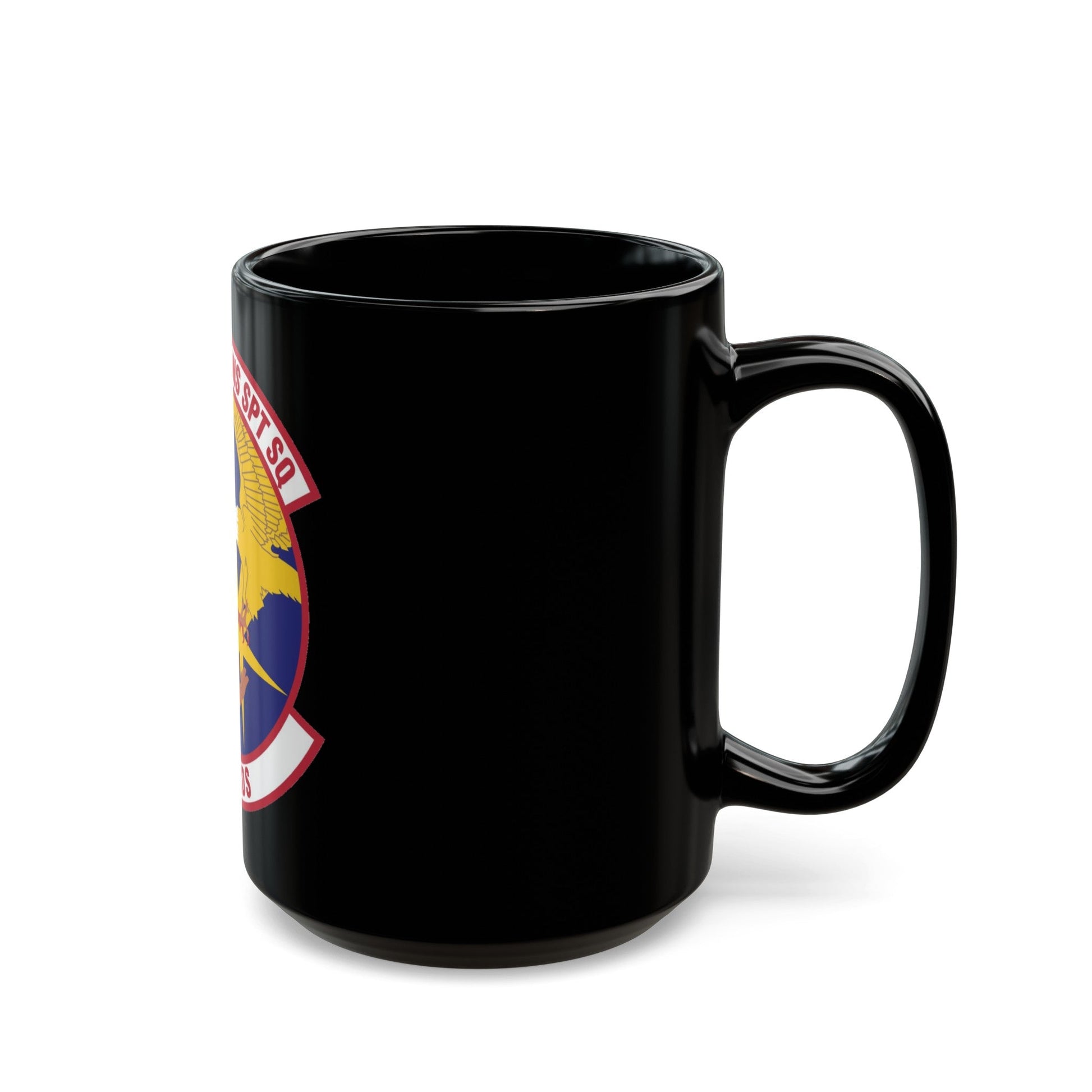 56th Operations Support Squadron (U.S. Air Force) Black Coffee Mug-The Sticker Space