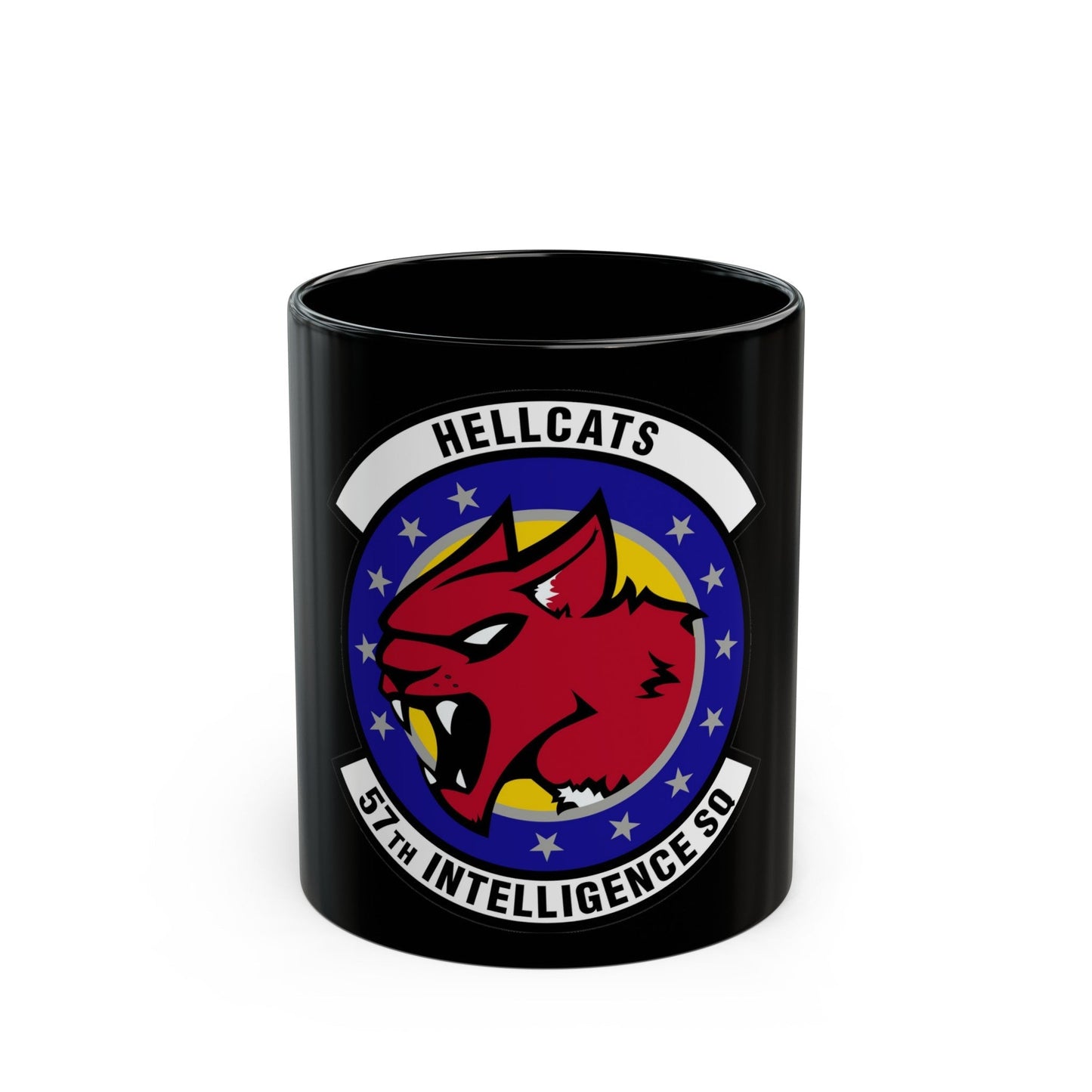 57 Intelligence Squadron ACC (U.S. Air Force) Black Coffee Mug-11oz-The Sticker Space