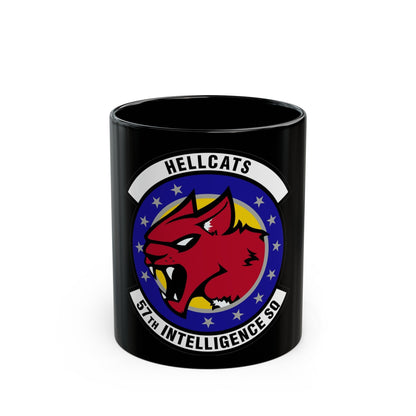 57 Intelligence Squadron ACC (U.S. Air Force) Black Coffee Mug-11oz-The Sticker Space