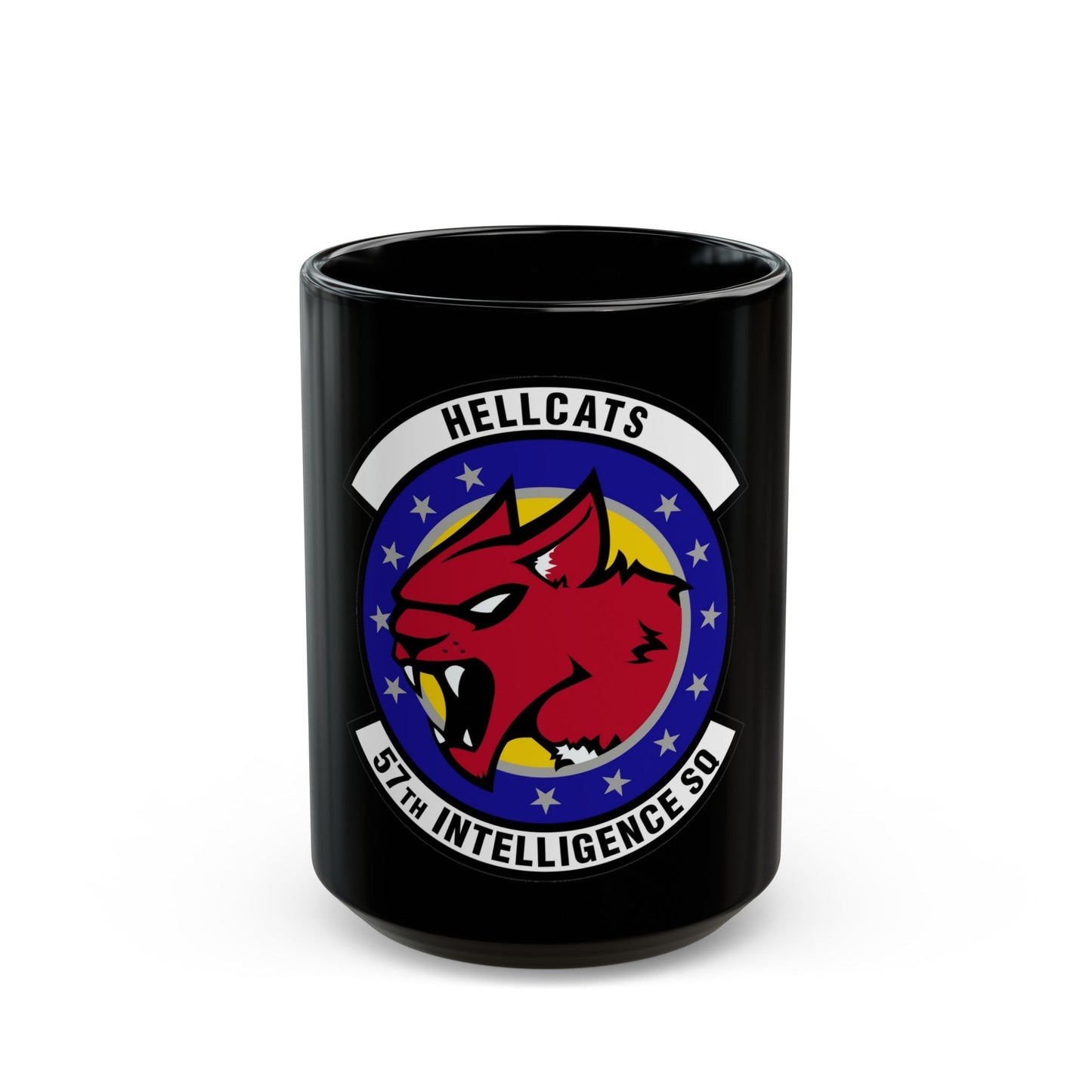 57 Intelligence Squadron ACC (U.S. Air Force) Black Coffee Mug-15oz-The Sticker Space