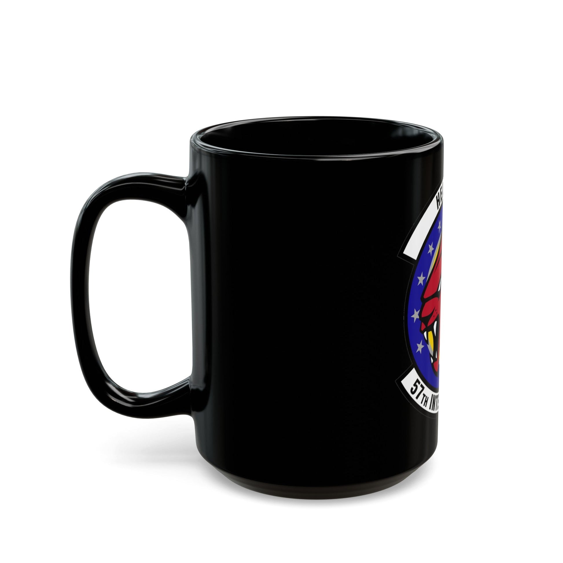 57 Intelligence Squadron ACC (U.S. Air Force) Black Coffee Mug-The Sticker Space