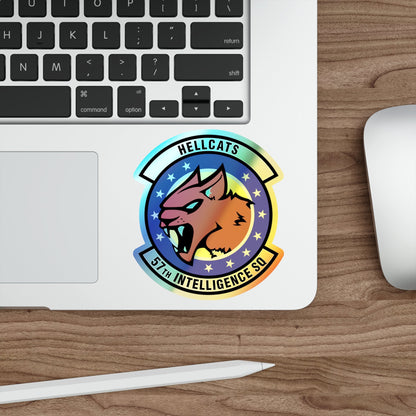 57 Intelligence Squadron ACC (U.S. Air Force) Holographic STICKER Die-Cut Vinyl Decal-The Sticker Space