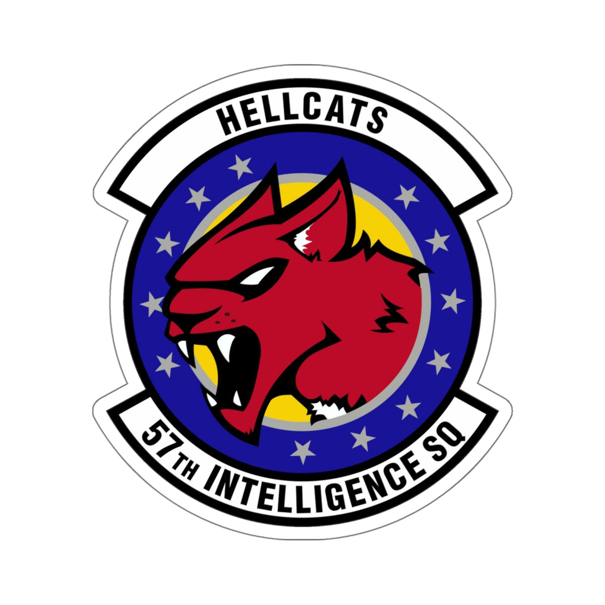 57 Intelligence Squadron ACC (U.S. Air Force) STICKER Vinyl Die-Cut Decal-White-The Sticker Space