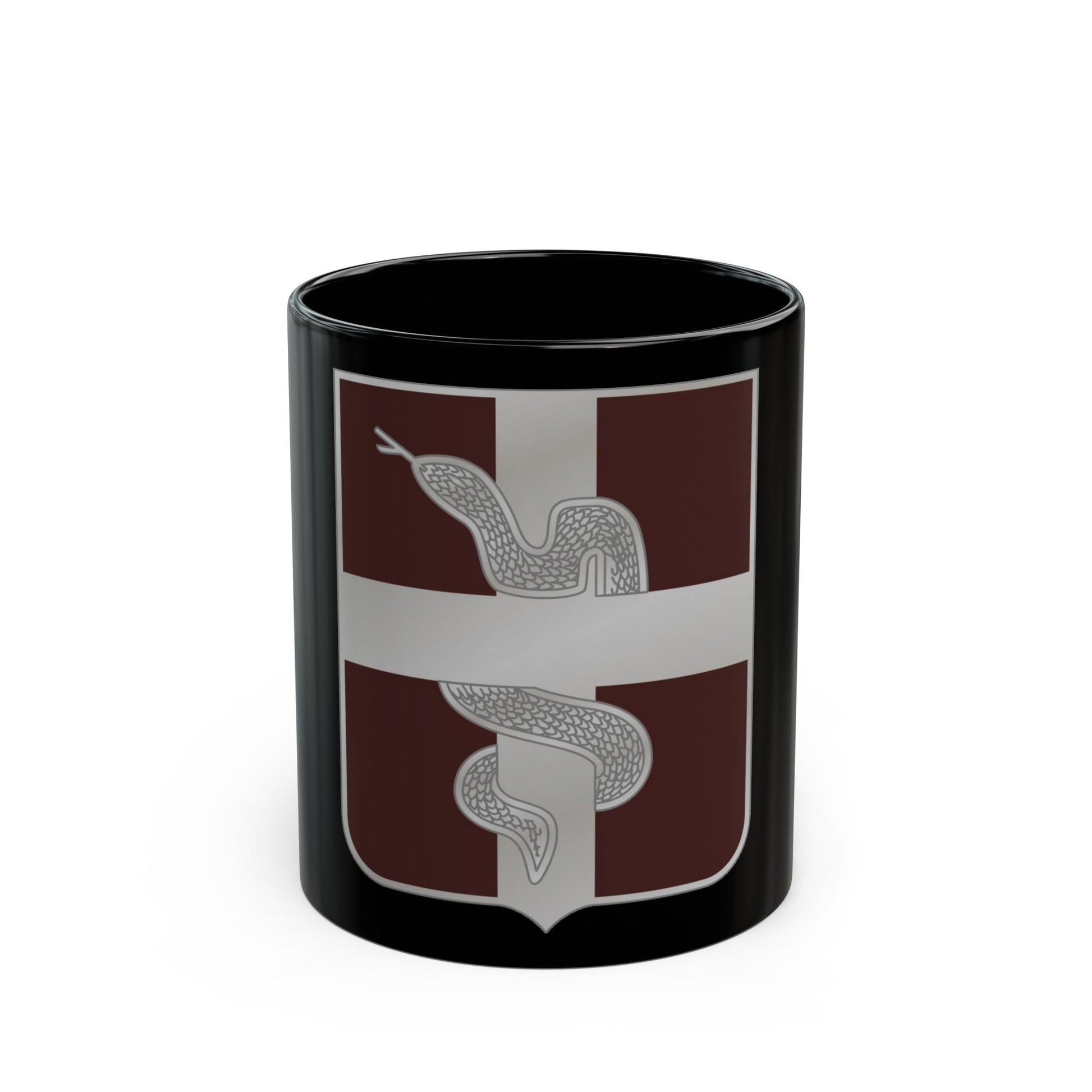 57 Medical Battalion (U.S. Army) Black Coffee Mug-11oz-The Sticker Space