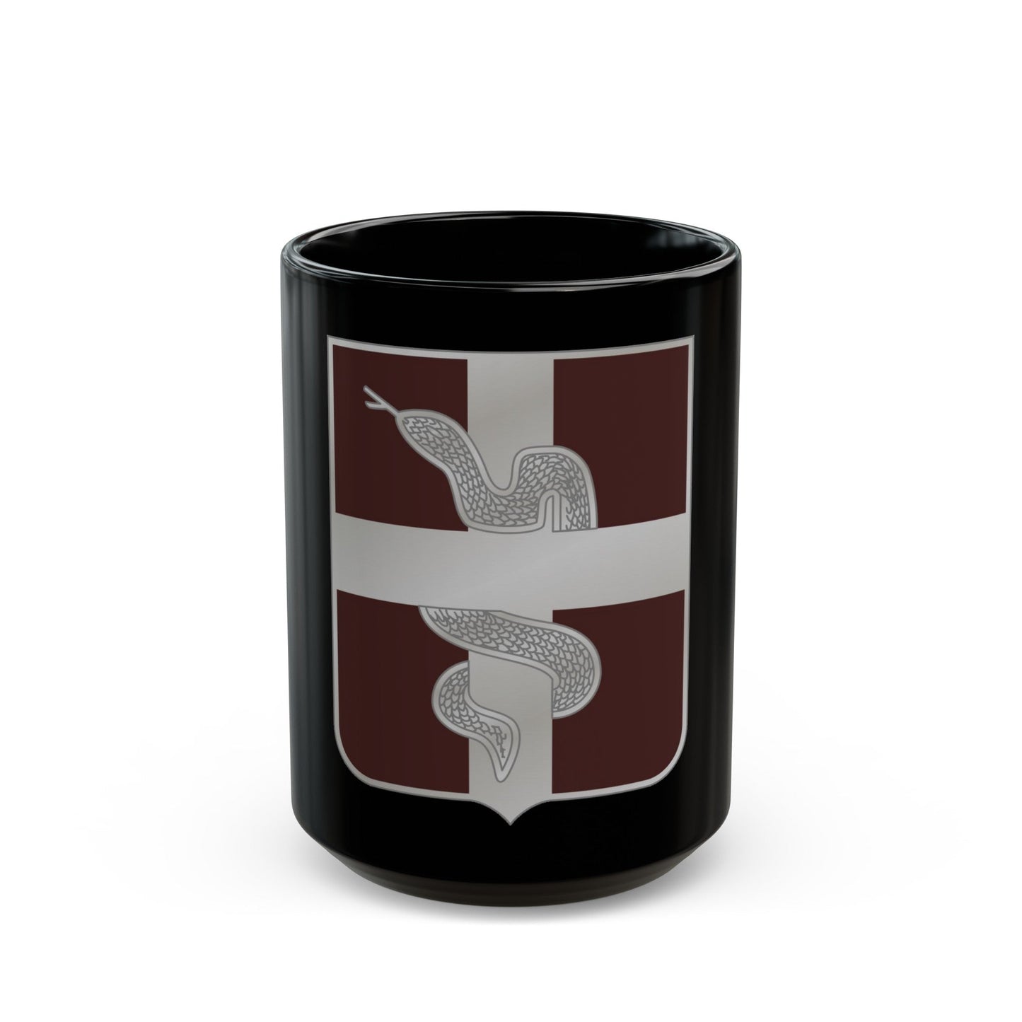 57 Medical Battalion (U.S. Army) Black Coffee Mug-15oz-The Sticker Space