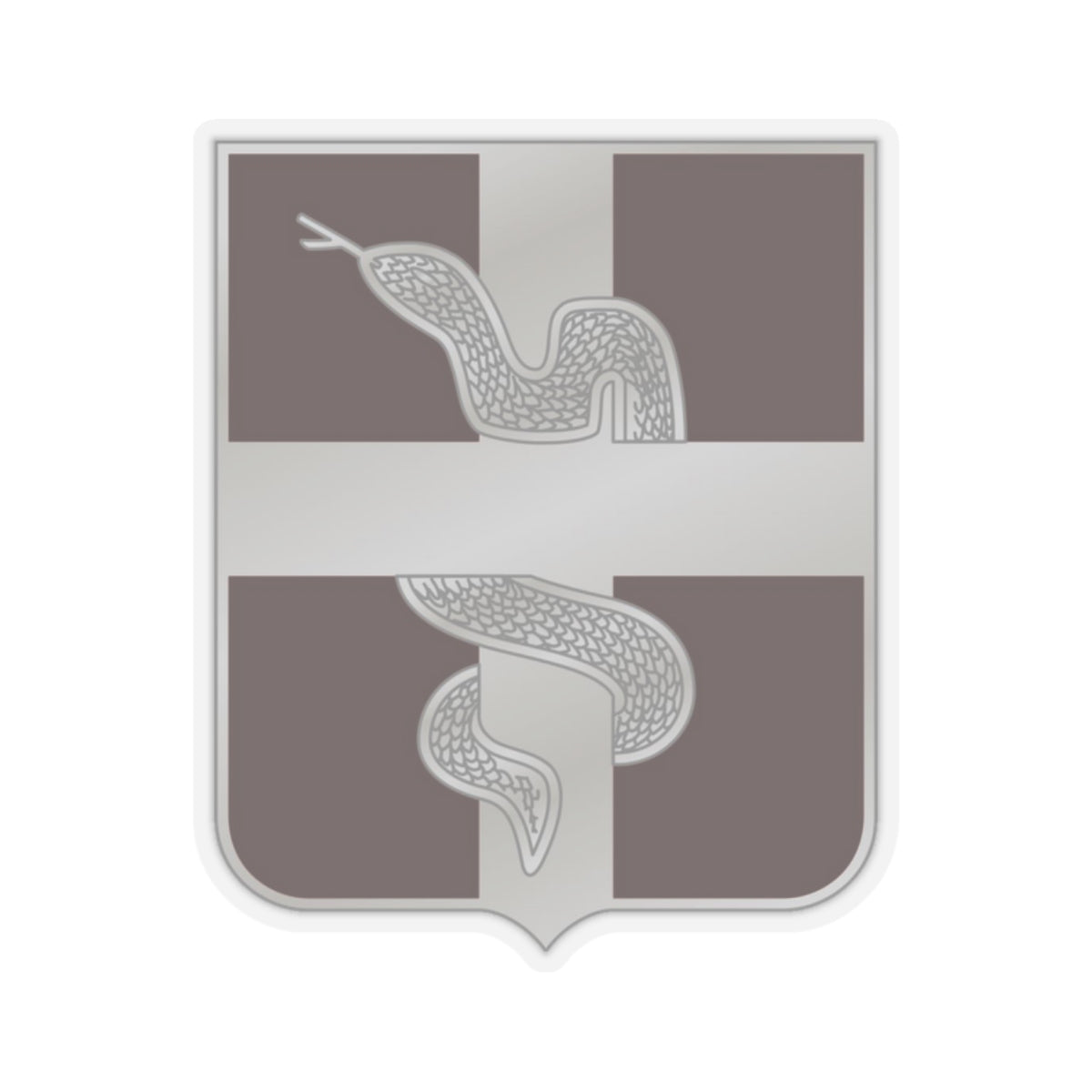 57 Medical Battalion (U.S. Army) STICKER Vinyl Kiss-Cut Decal-2 Inch-Transparent-The Sticker Space