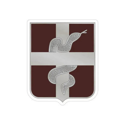 57 Medical Battalion (U.S. Army) REVERSE PRINT Transparent Die-Cut STICKER 3 Inch Die-Cut Transparent - The Sticker Space