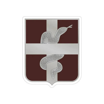 57 Medical Battalion (U.S. Army) REVERSE PRINT Transparent Die-Cut STICKER 5 Inch Die-Cut Transparent - The Sticker Space