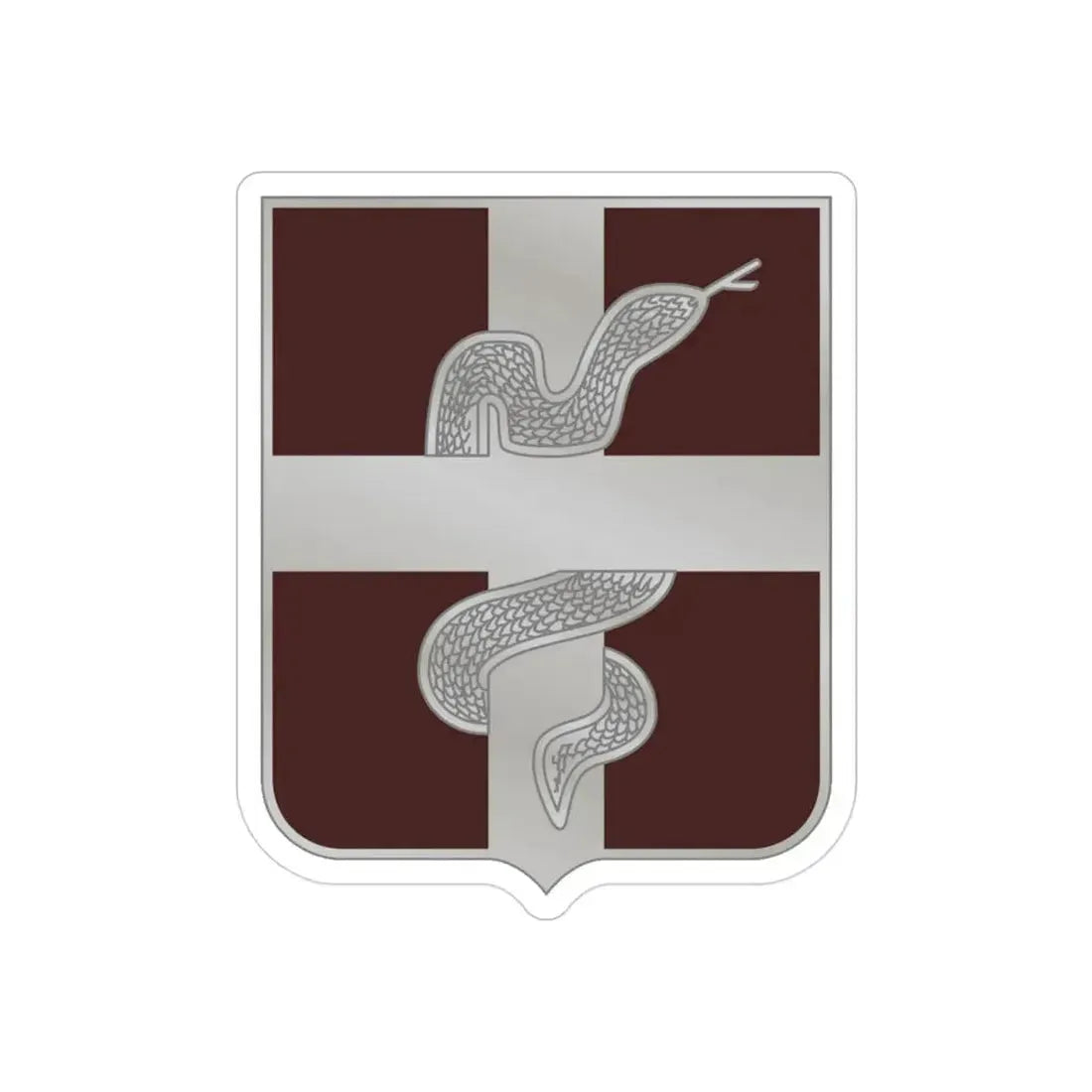 57 Medical Battalion (U.S. Army) REVERSE PRINT Transparent Die-Cut STICKER - The Sticker Space
