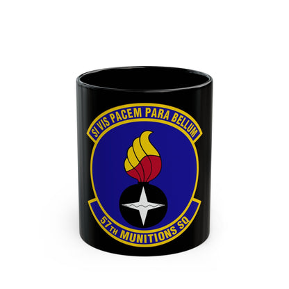 57 Munitions Sq ACC (U.S. Air Force) Black Coffee Mug-11oz-The Sticker Space