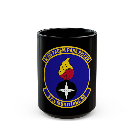 57 Munitions Sq ACC (U.S. Air Force) Black Coffee Mug-15oz-The Sticker Space