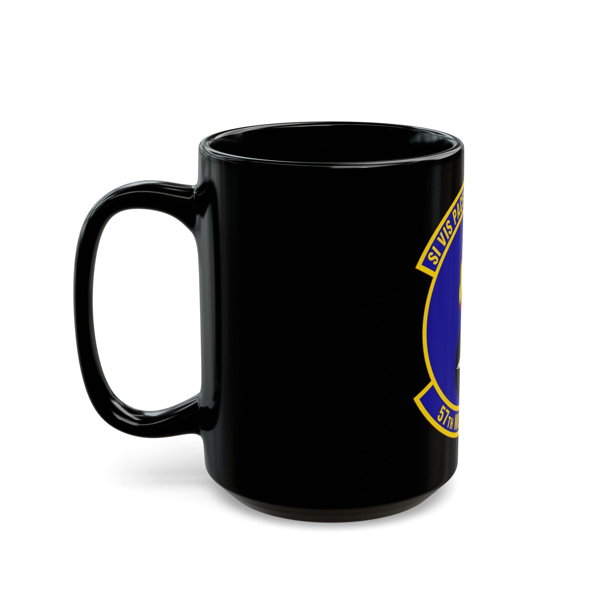 57 Munitions Sq ACC (U.S. Air Force) Black Coffee Mug-The Sticker Space