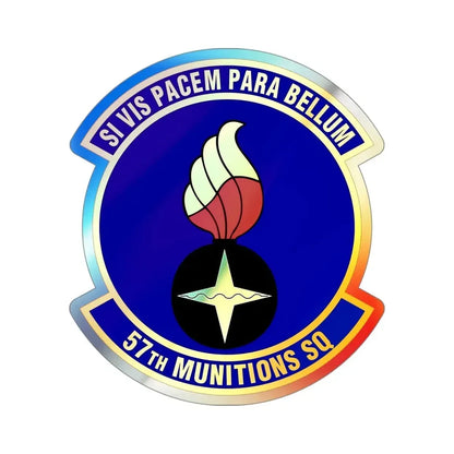 57 Munitions Sq ACC (U.S. Air Force) Holographic STICKER Die-Cut Vinyl Decal - The Sticker Space