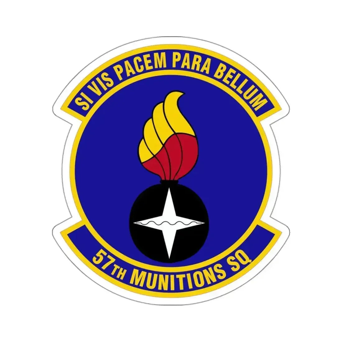 57 Munitions Sq ACC (U.S. Air Force) STICKER Vinyl Die-Cut Decal 3 Inch - The Sticker Space