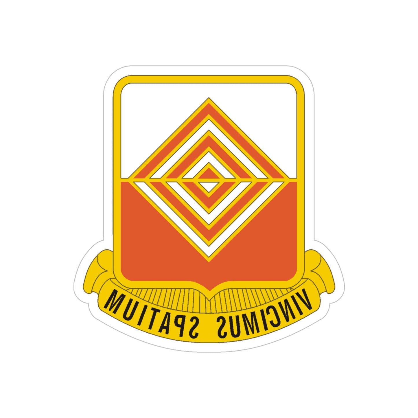 57 Signal Battalion (U.S. Army) REVERSE PRINT Transparent STICKER-5" × 5"-The Sticker Space