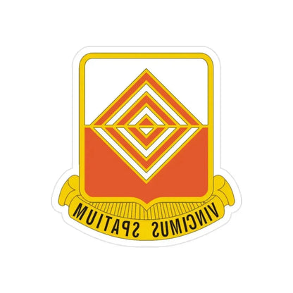 57 Signal Battalion (U.S. Army) REVERSE PRINT Transparent Die-Cut STICKER 2 Inch Die-Cut Transparent - The Sticker Space
