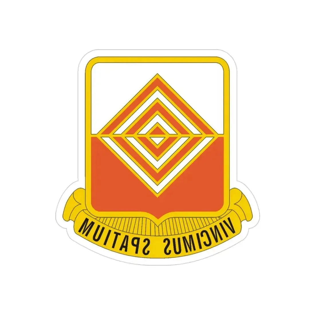57 Signal Battalion (U.S. Army) REVERSE PRINT Transparent Die-Cut STICKER 3 Inch Die-Cut Transparent - The Sticker Space