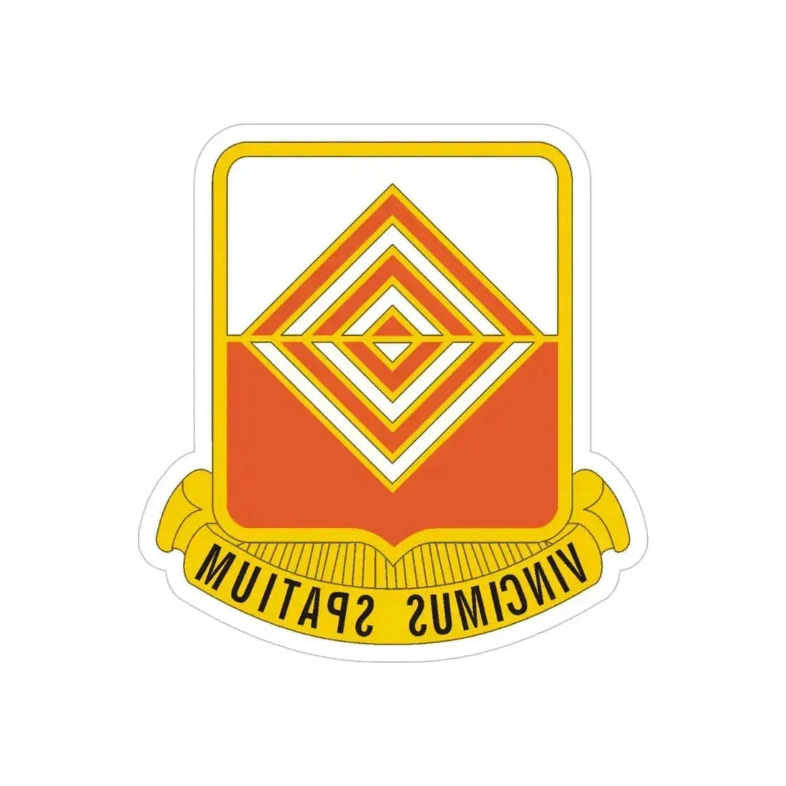 57 Signal Battalion (U.S. Army) REVERSE PRINT Transparent Die-Cut STICKER 4 Inch Die-Cut Transparent - The Sticker Space