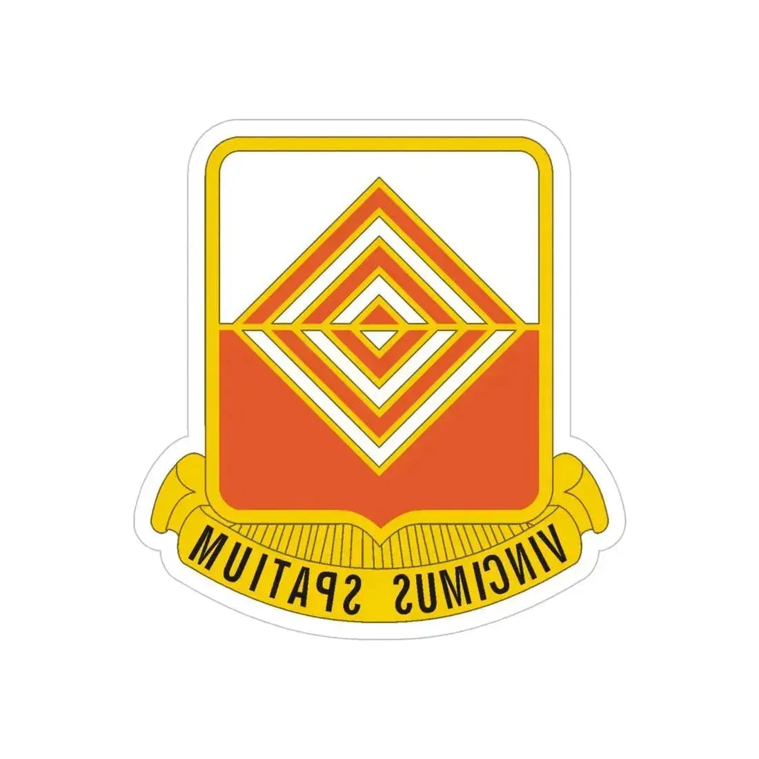 57 Signal Battalion (U.S. Army) REVERSE PRINT Transparent Die-Cut STICKER 5 Inch Die-Cut Transparent - The Sticker Space