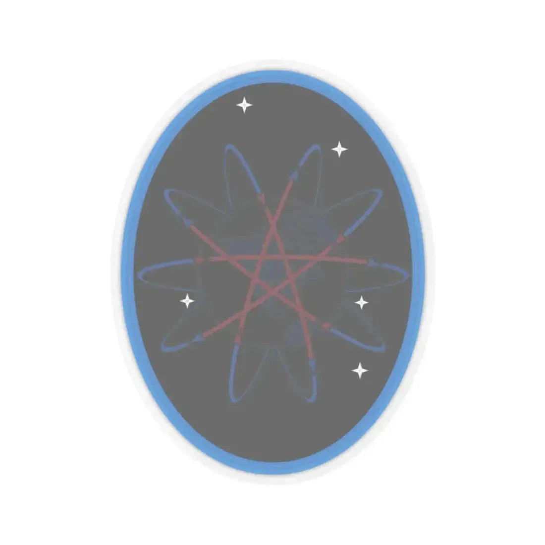 57 Space Aggressor Squadron (U.S. Space Force) STICKER Vinyl Kiss-Cut Decal 2 Inch Transparent - The Sticker Space