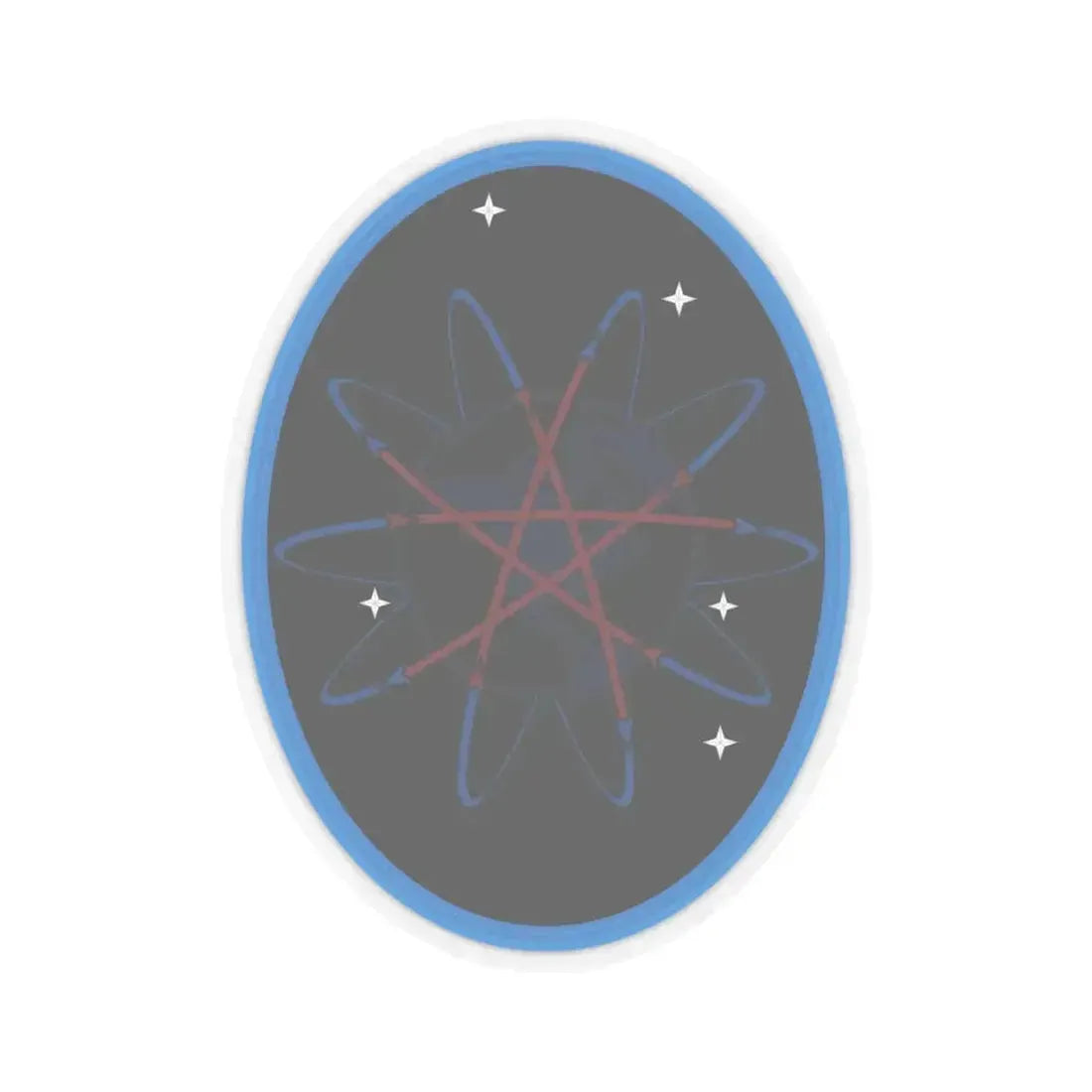 57 Space Aggressor Squadron (U.S. Space Force) STICKER Vinyl Kiss-Cut Decal 4 Inch Transparent - The Sticker Space