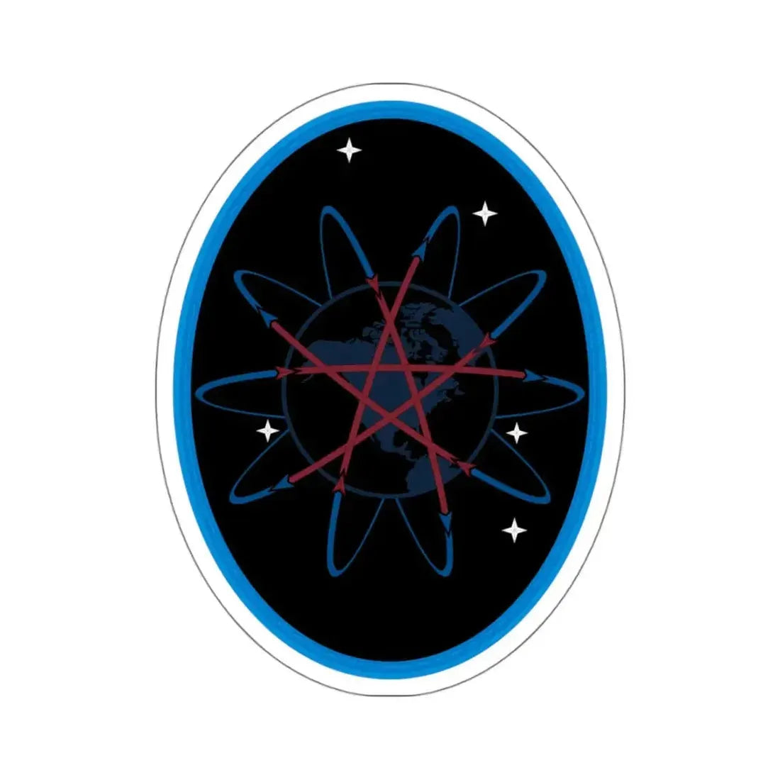 57 Space Aggressor Squadron (U.S. Space Force) STICKER Vinyl Kiss-Cut Decal 4 Inch White - The Sticker Space