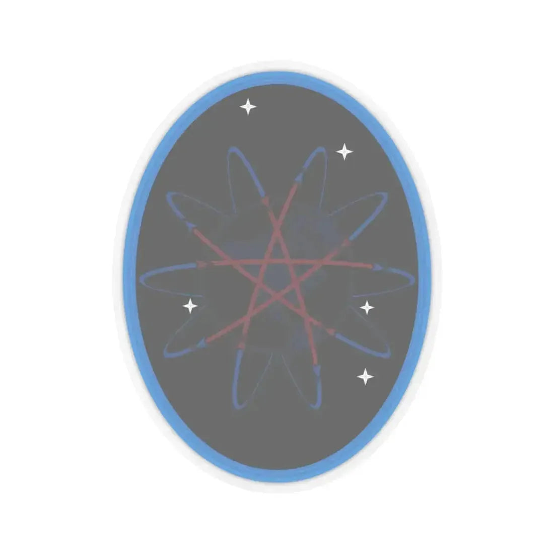 57 Space Aggressor Squadron (U.S. Space Force) STICKER Vinyl Kiss-Cut Decal 6 Inch Transparent - The Sticker Space