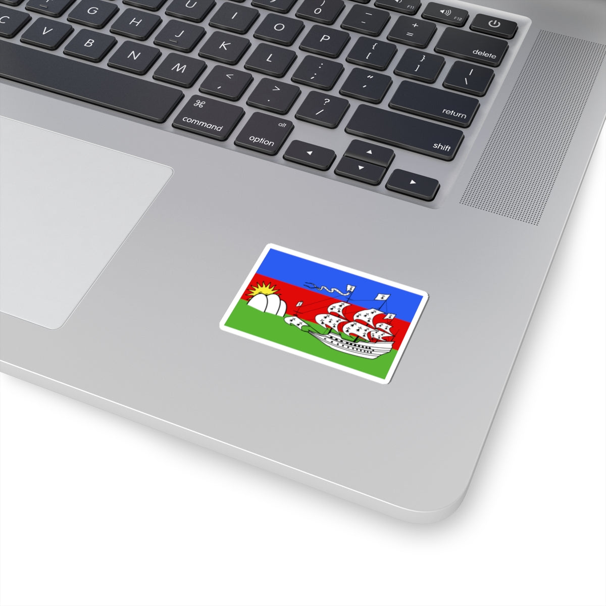 Flag of Lorient (France) STICKER Vinyl Kiss-Cut Decal