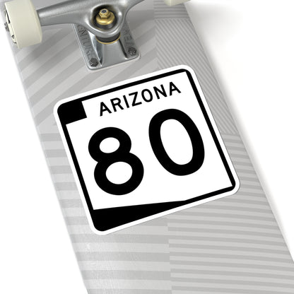 Arizona 80 (Arizona) (Road Sign) STICKER Vinyl Kiss-Cut Decal