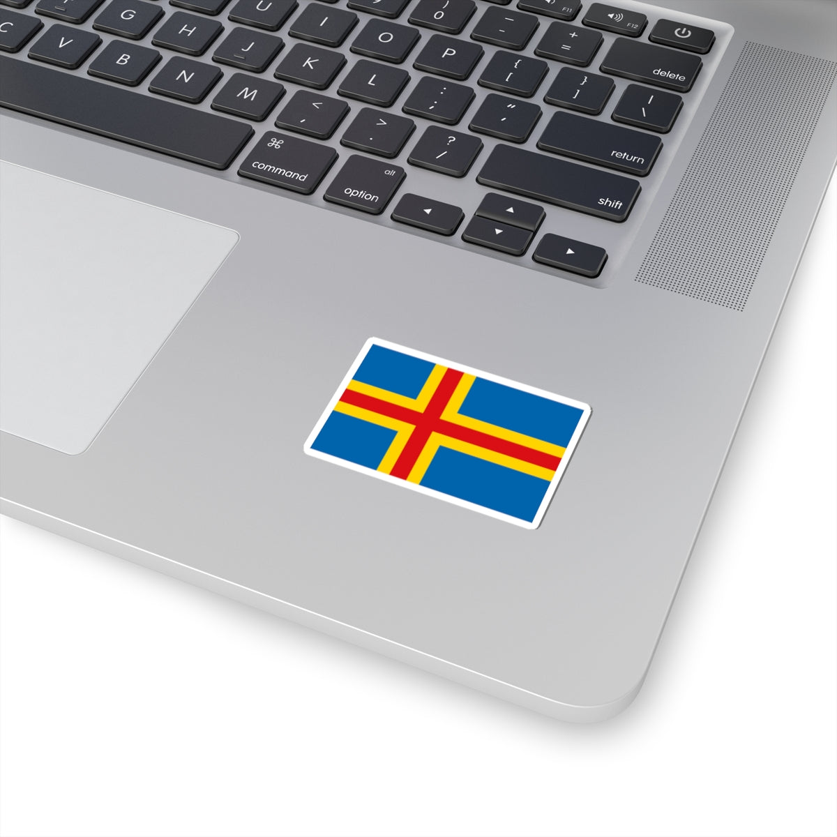 Flag of Åland (Finland) STICKER Vinyl Kiss-Cut Decal