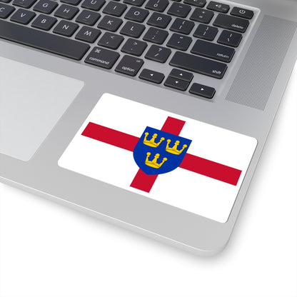 Flag of East Anglia (England) STICKER Vinyl Kiss-Cut Decal