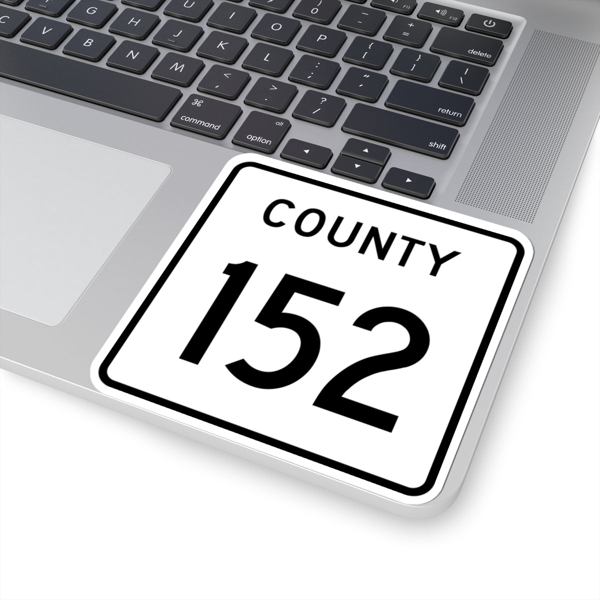 County 152 square (Minnesota) (Road Sign) STICKER Vinyl Kiss-Cut Decal