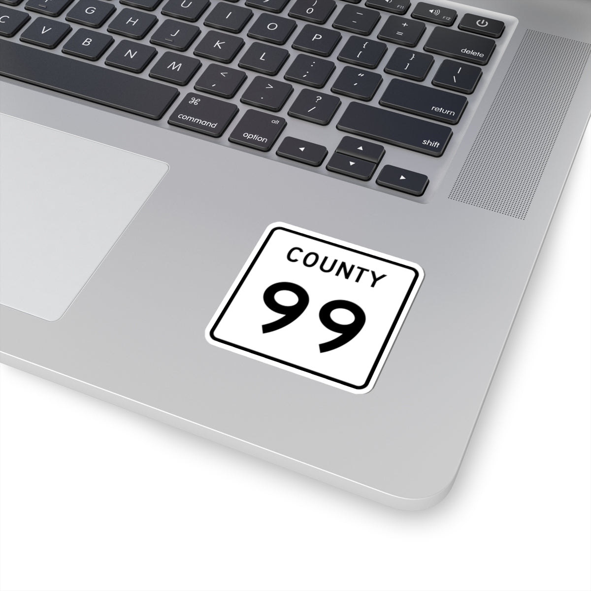 County 99 square (Minnesota) (Road Sign) STICKER Vinyl Kiss-Cut Decal