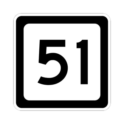 WV-51 (Virginia) (Road Sign) STICKER Vinyl Kiss-Cut Decal