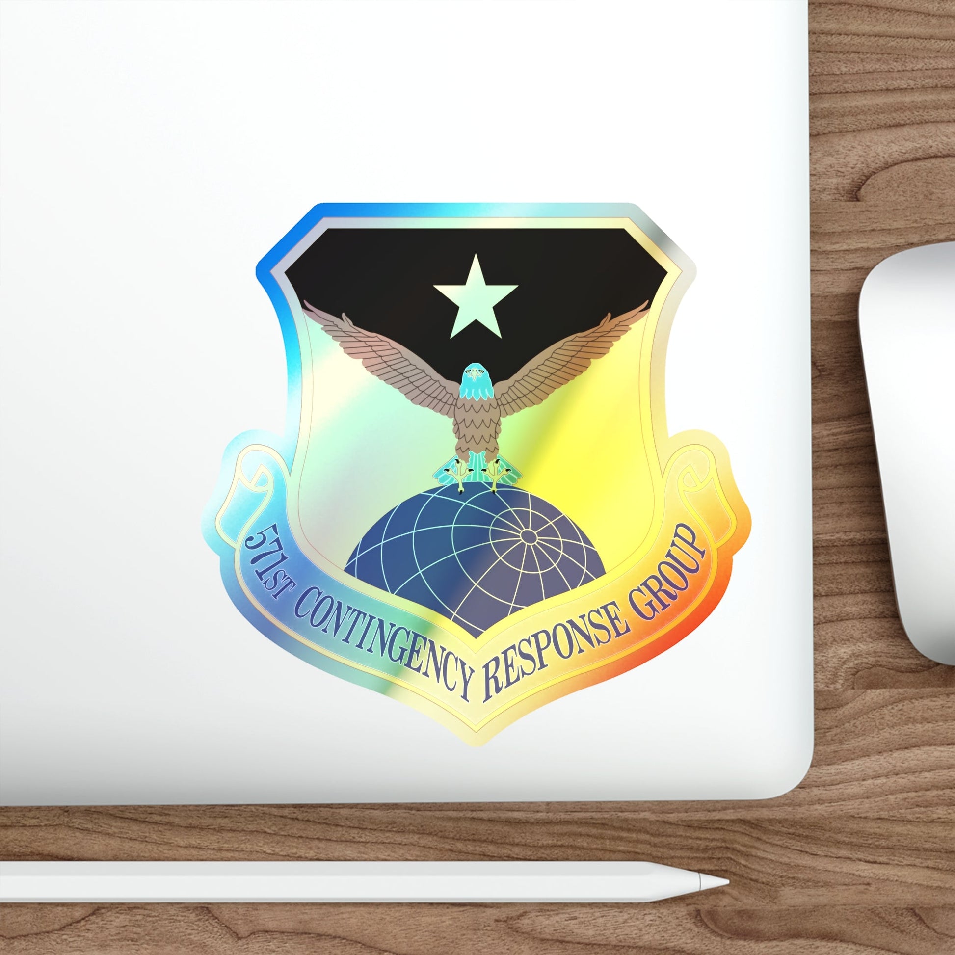 571st Contingency Response Group (U.S. Air Force) Holographic STICKER Die-Cut Vinyl Decal-The Sticker Space