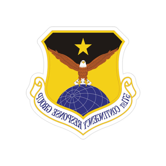 571st Contingency Response Group (U.S. Air Force) REVERSE PRINT Transparent STICKER-2" × 2"-The Sticker Space