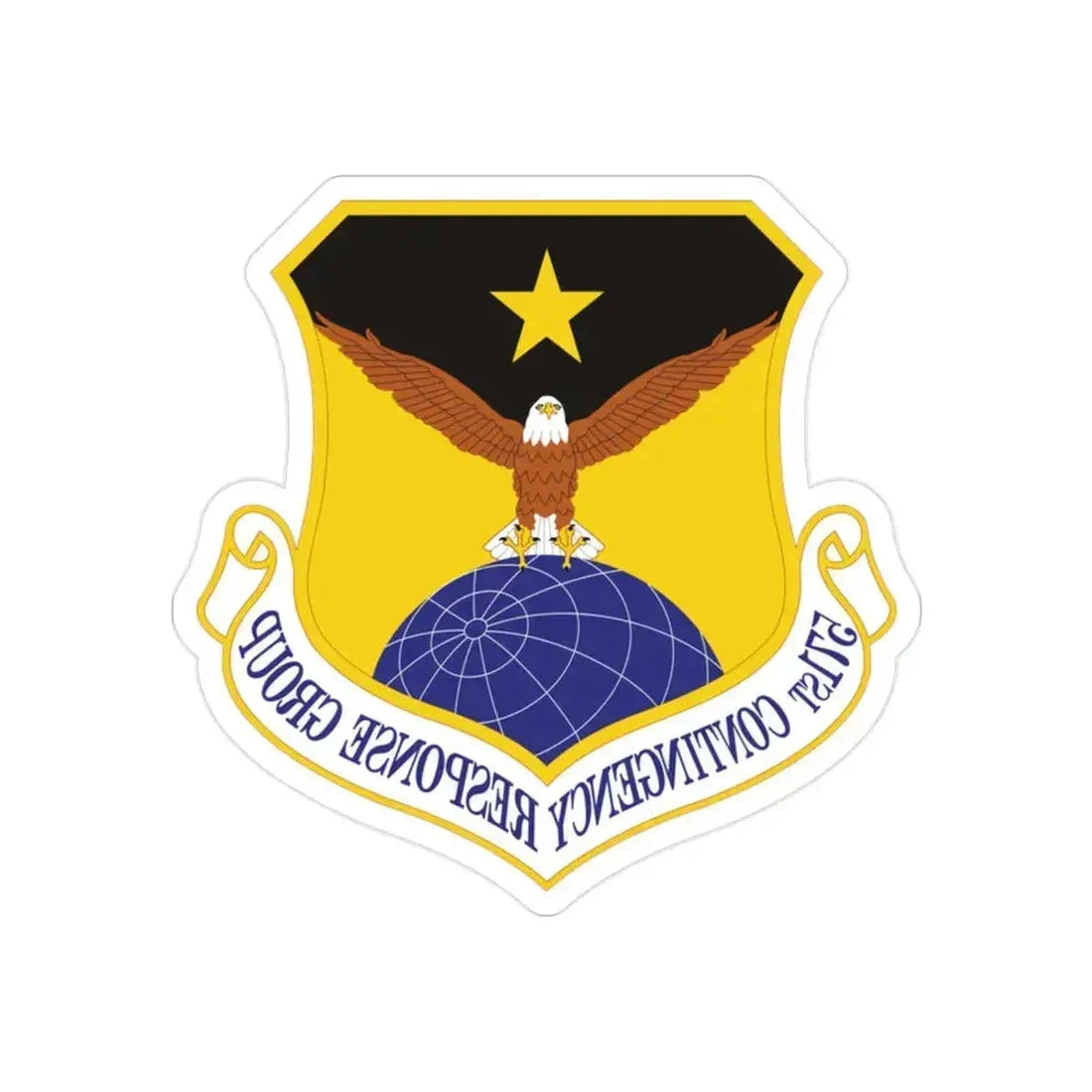 571st Contingency Response Group (U.S. Air Force) REVERSE PRINT Transparent Die-Cut STICKER 2 Inch Die-Cut Transparent - The Sticker Space