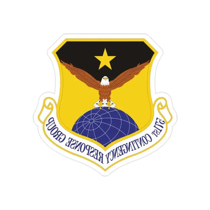 571st Contingency Response Group (U.S. Air Force) REVERSE PRINT Transparent Die-Cut STICKER 2 Inch Die-Cut Transparent - The Sticker Space