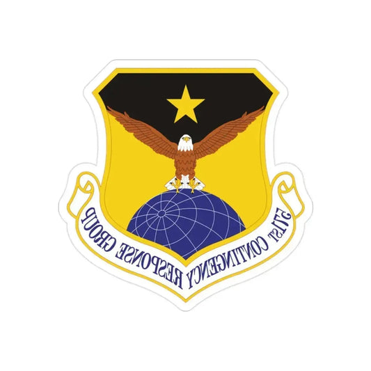 571st Contingency Response Group (U.S. Air Force) REVERSE PRINT Transparent Die-Cut STICKER 2 Inch Die-Cut Transparent - The Sticker Space